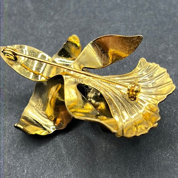 Vintage Cerrito Original 1982 orchid brooch - Picture 4 of 6